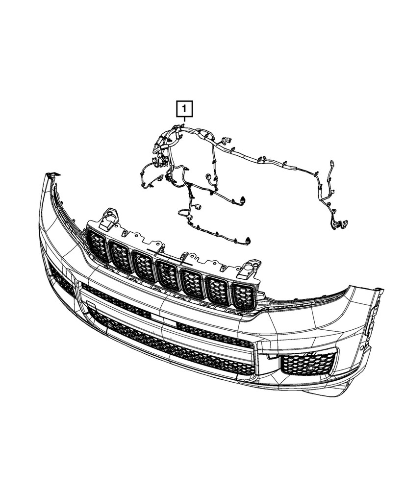 Genuine Mopar Front End Module Wiring 68526632AD