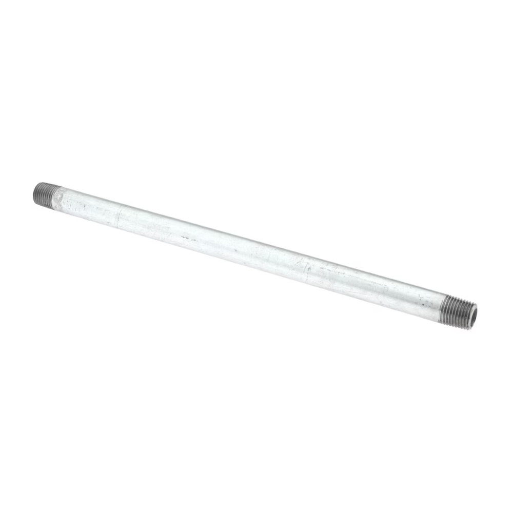 1/4" MNPT X 10" Long Threaded Galvanized Pipe Nipple