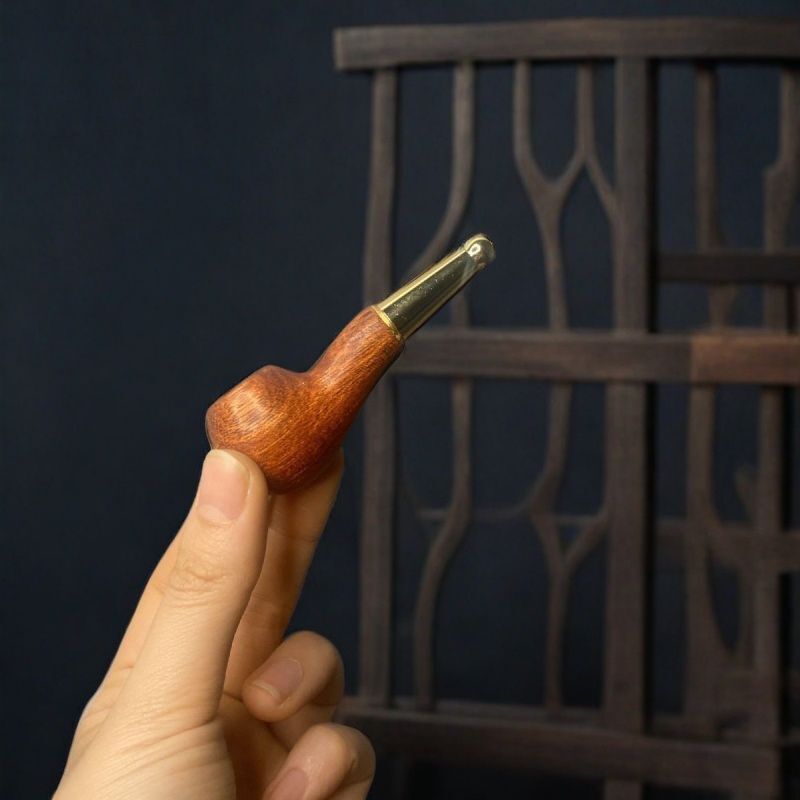 All Solid Wood Pipe Pipe Portable Small Solid Wood Mini Smoking Pot Pipe