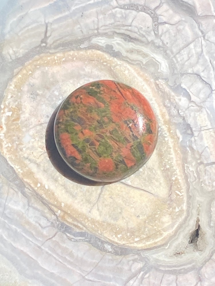 Unakite Butterfly Pendant