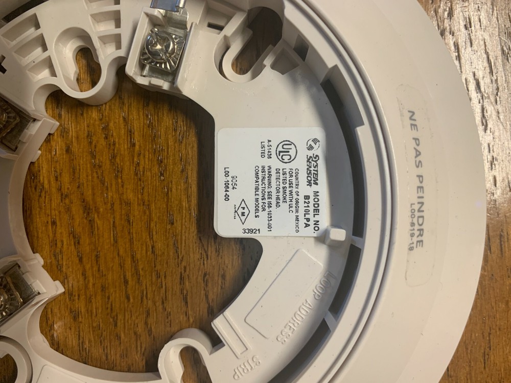 B210LPA SYSTEM SENSOR DETECTOR BASE