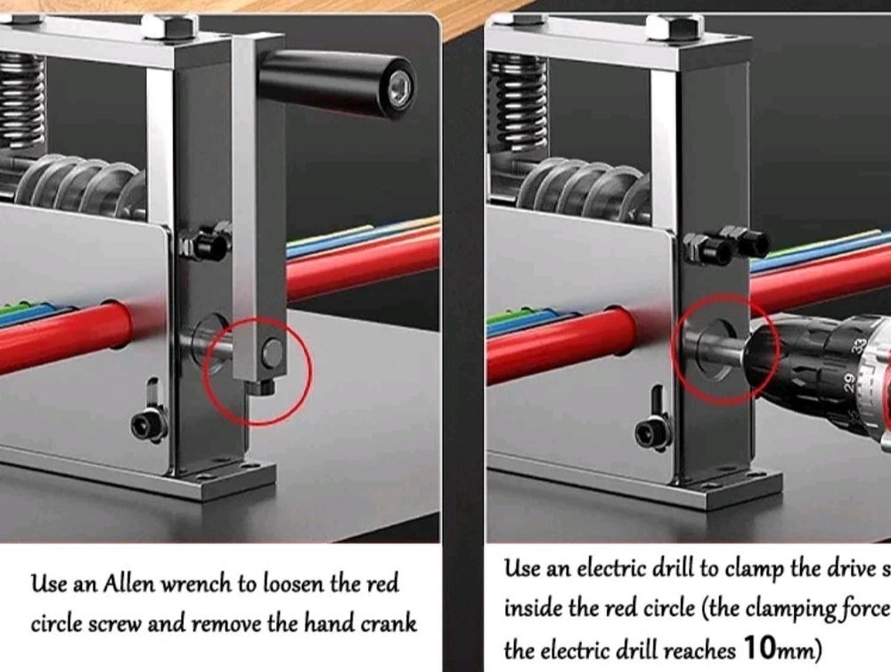 Manual Wire Stripping Machine with Hand Crank Portable Wire Stripping Tool