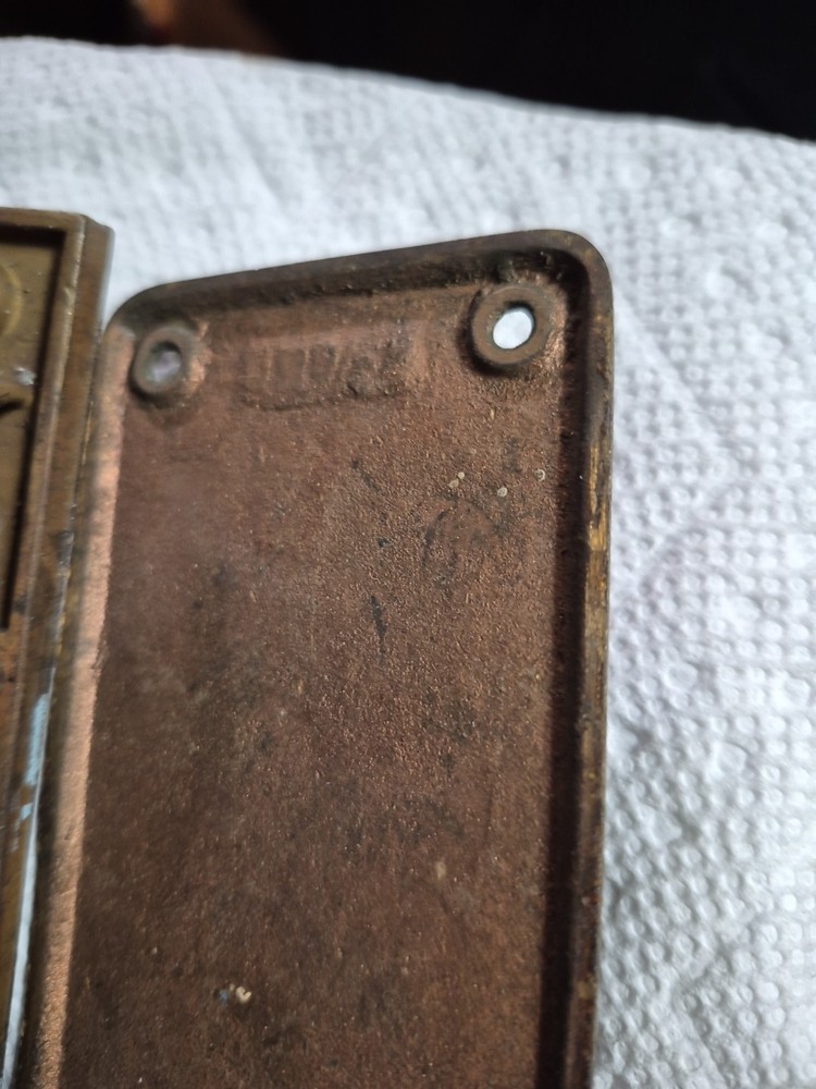 Solid Brass Antique Door Plate Escutcheon Set