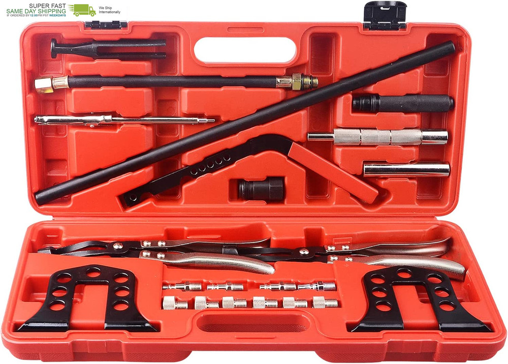 Pro Cylinder Head Service Set Valve Spring Compressor Removal Installer Kit
