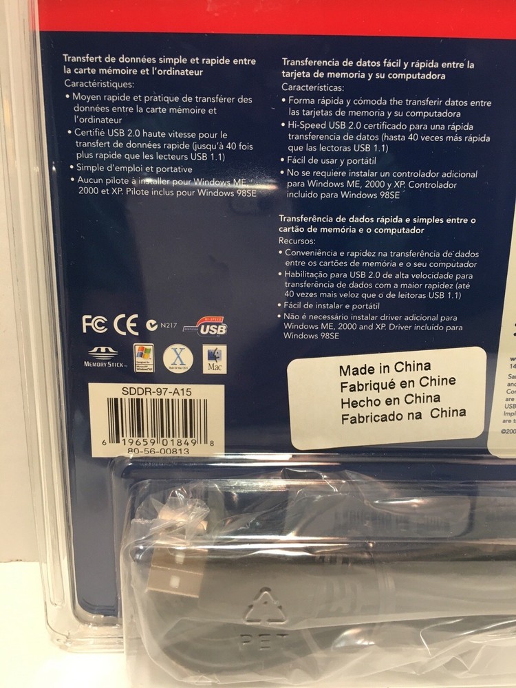 SanDisk ImageMate USB 2.0 Reader/Writer / For Memory Stick&Memory Stick PRO New