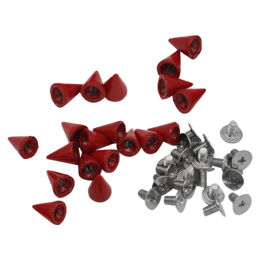 20 Sets Cone Spikes Studs DIY Craft Cool Rivets Punk 7 X