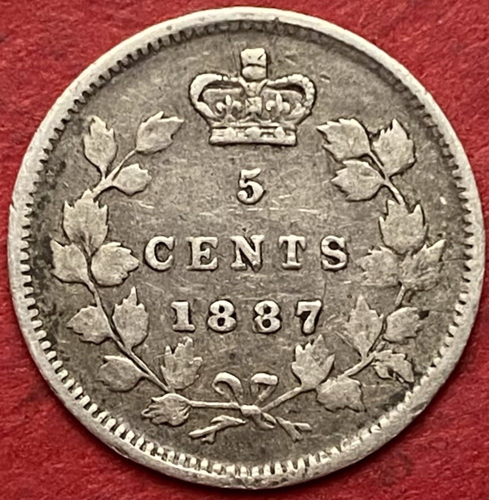 1887 Canada 5 Cents - VF - Lot#7249