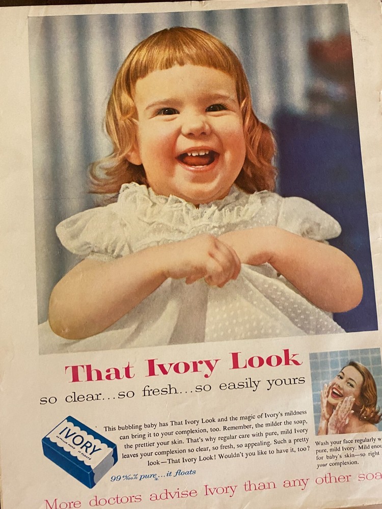 Ivory Soap, Full Page Vintage Print Ad