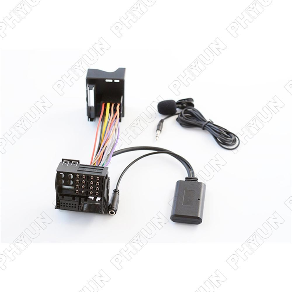 1Pc Aux Bluetooth Adapter+Microphone Cable For BMW X5 X3 Z4 E83 E85 E86 E39 E53