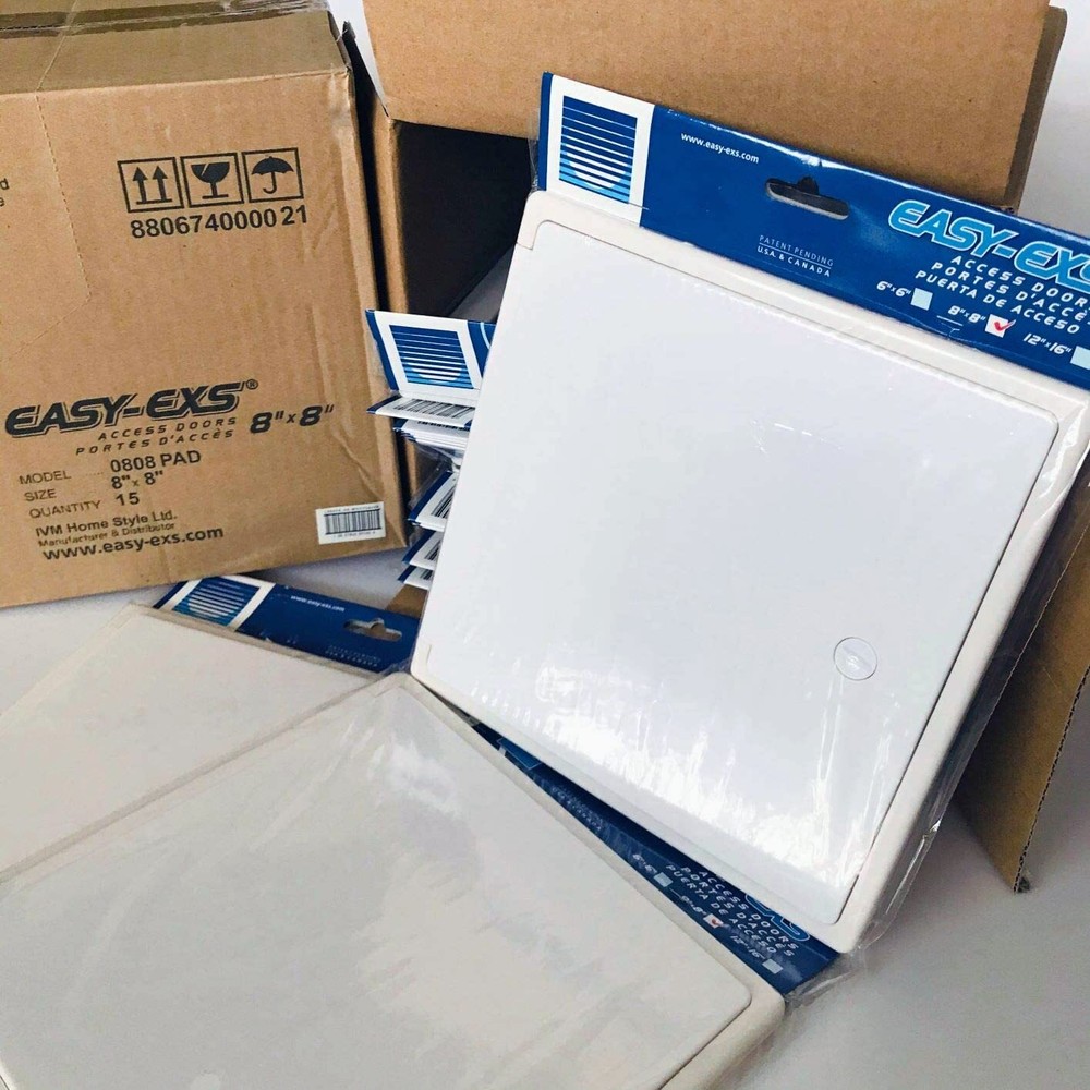 Access Panel 8x8 With Door max Service Opening 6.5x6.5 Plastic White medium 8