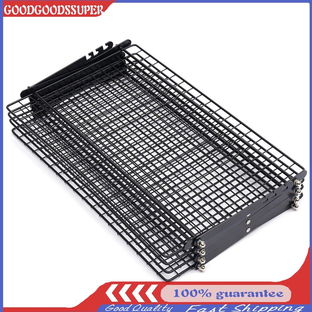 4-Tier Collapsible Cooling Rack Adjustable 3 Setting Design Stackable Cooling US