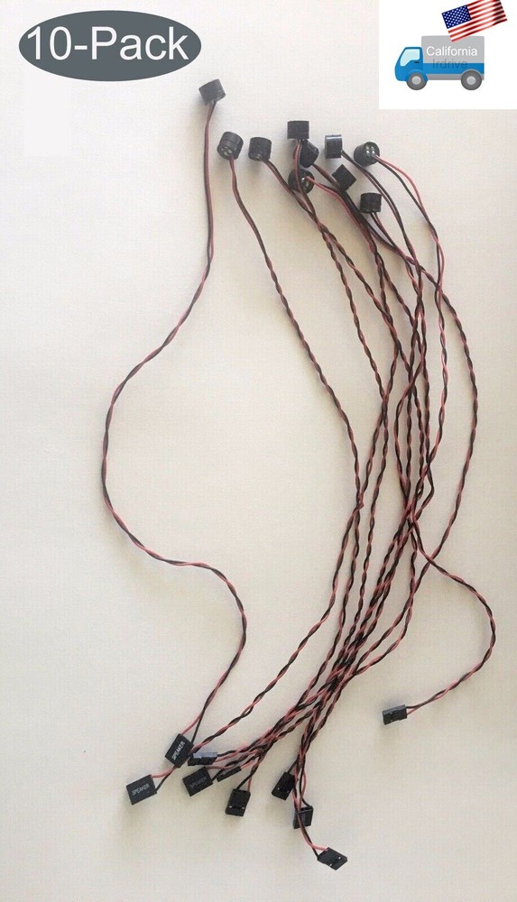 10-pack 4-pin Replacement Internal Speaker Buzzer Cable for ATX mATX Motherboard
