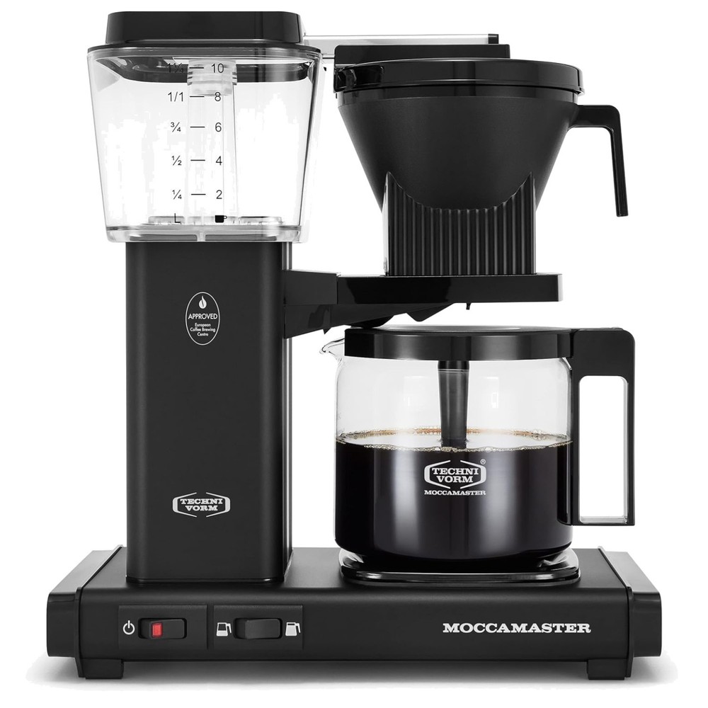 Effortless Brewing with Moccamaster 40 oz Drip Coffee Maker - Quiet & Automatic