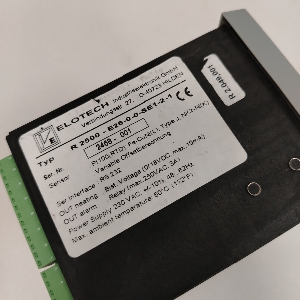 VELOTECH TYP R 2500-E26-0-0-SE1-2-1 Screen Panel