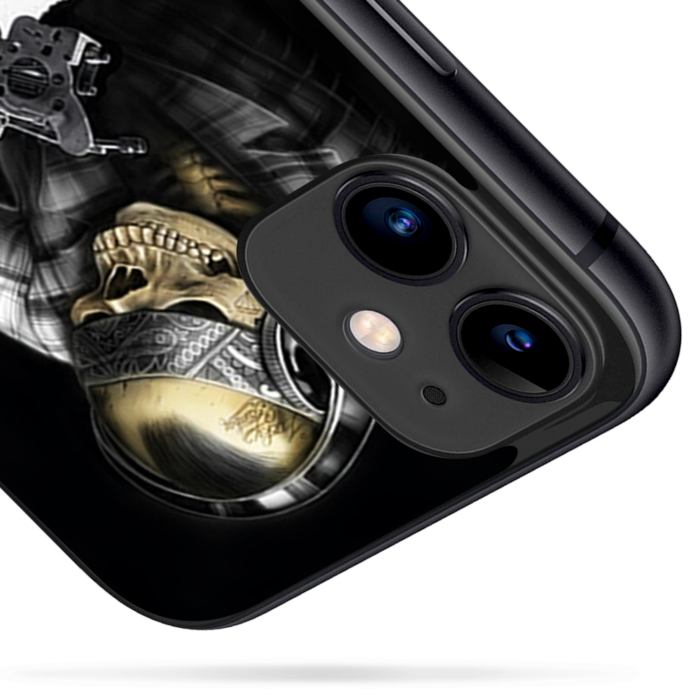 Skins Decal Wrap for Apple iPhone 11 - Skeleton tattooer
