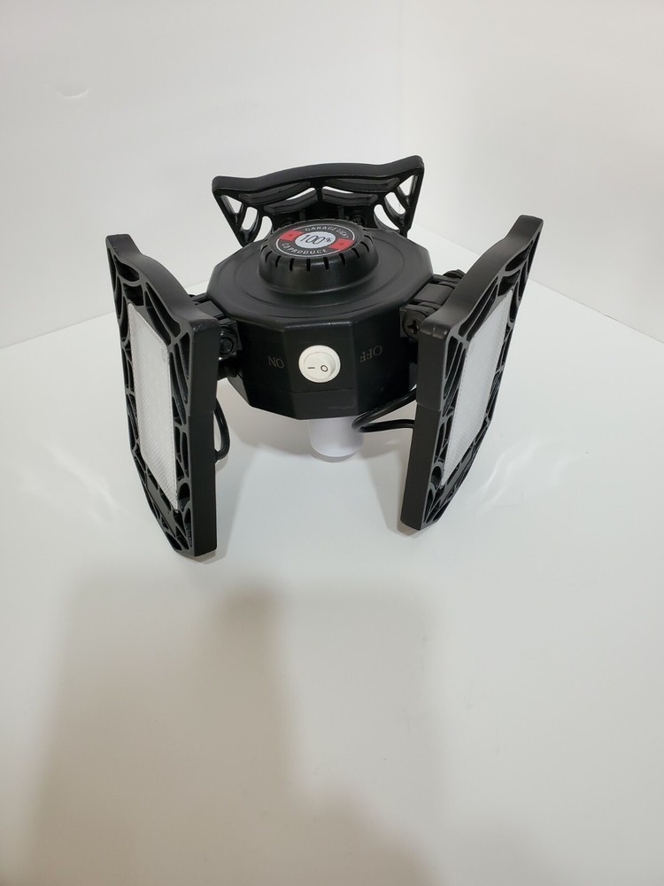 Motion Sensor NO Tools Req'd Garage Light Ceiling 6000 Lumens w/ 60W Deformable