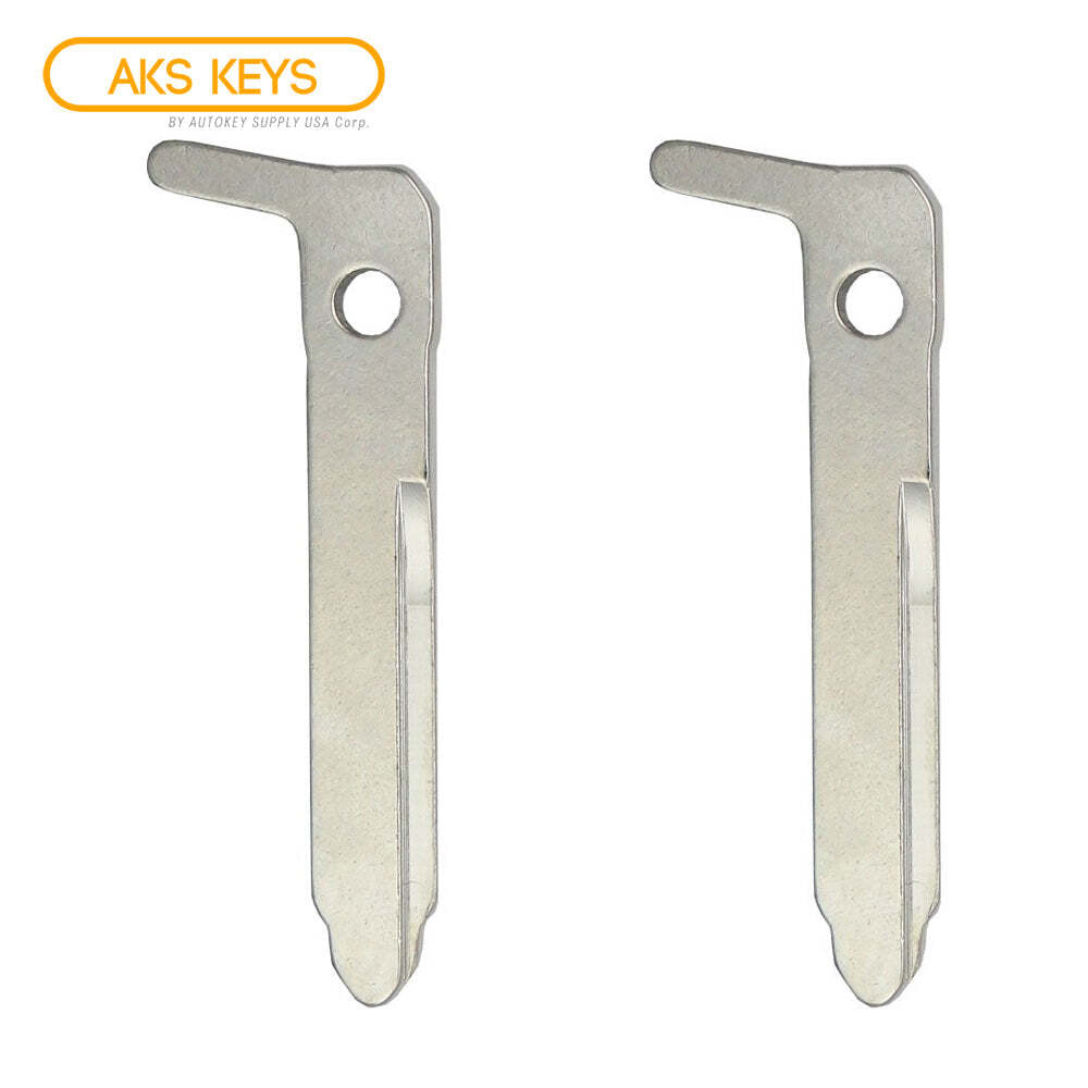 New Emergency Insert Uncut Blank Smart Remote Key Replacement for Mazda (2 Pack)