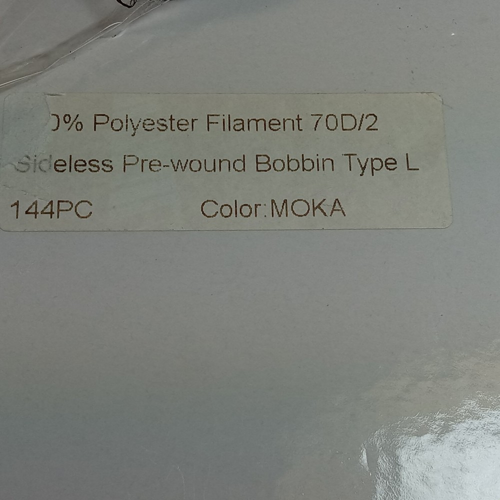 144 Prewound Sideless Bobbins -TYPE L GREEN Embroidery Machine POLYESTER 70 D/2☆
