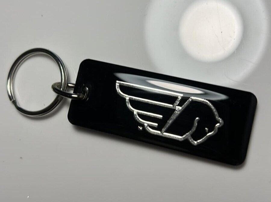 Buell Blast Firebolt XB Lightning Motorcycle Key Chain Black Silver