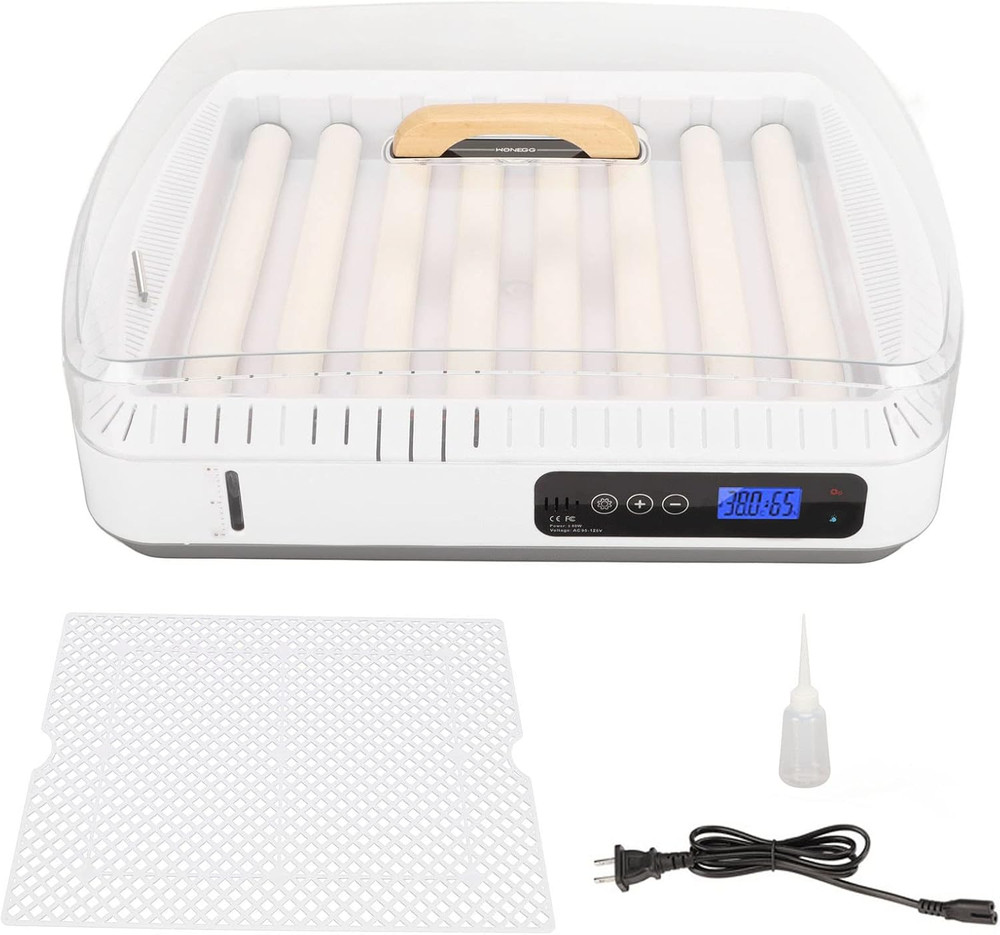 Egg Incubator Machine, Large Space Egg Incubator with Automatic Egg Turning and