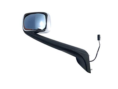Replacement Chrome Hood Mirror Passenger Right Side Fit Passenger (RH) Side