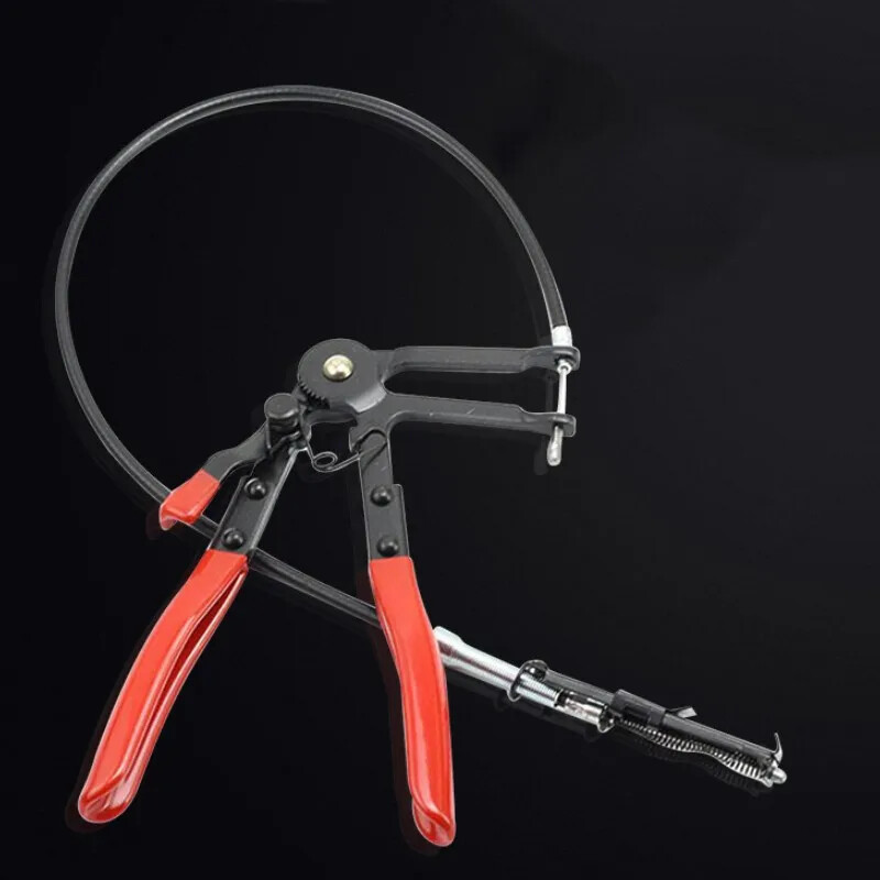 Auto Vehicle Tools Cable Type Flexible Wire Long Reach Hose Clamp Pliers