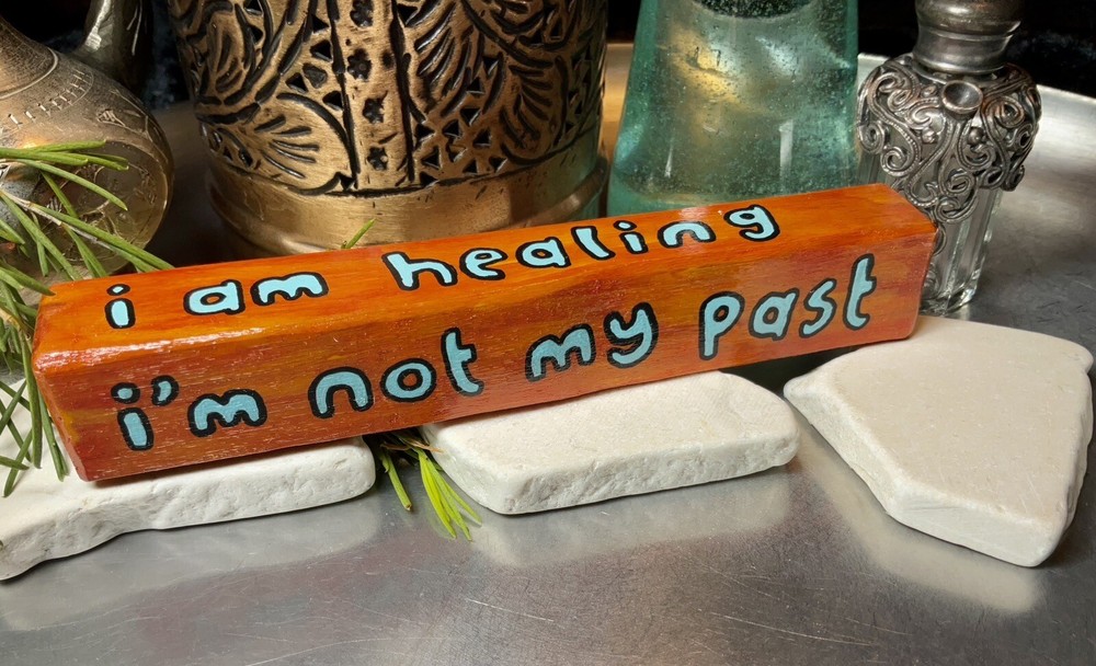 Henna Silver Handmade Painted Gift - Anam Cara Inspirational Message