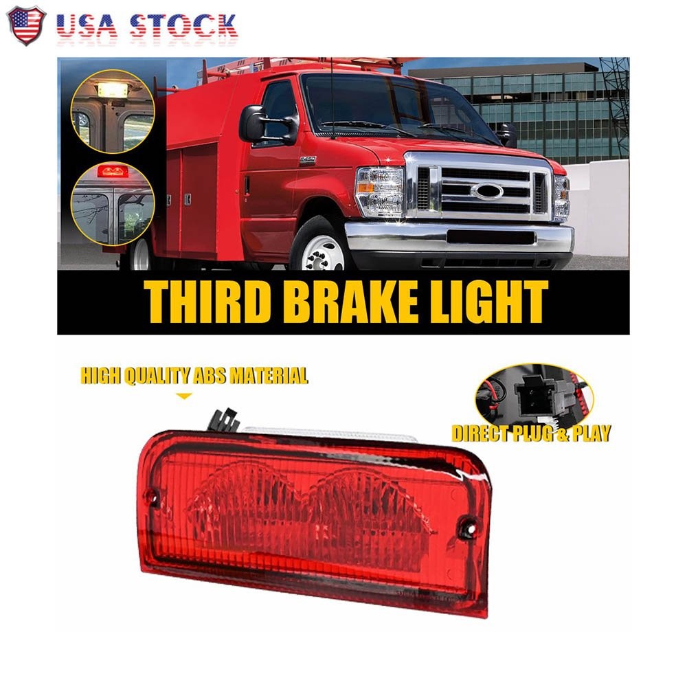 Red Halogen Third 3rd Brake Light Fits 2003-2014 Ford E-150 E-250 6C2Z13A613B