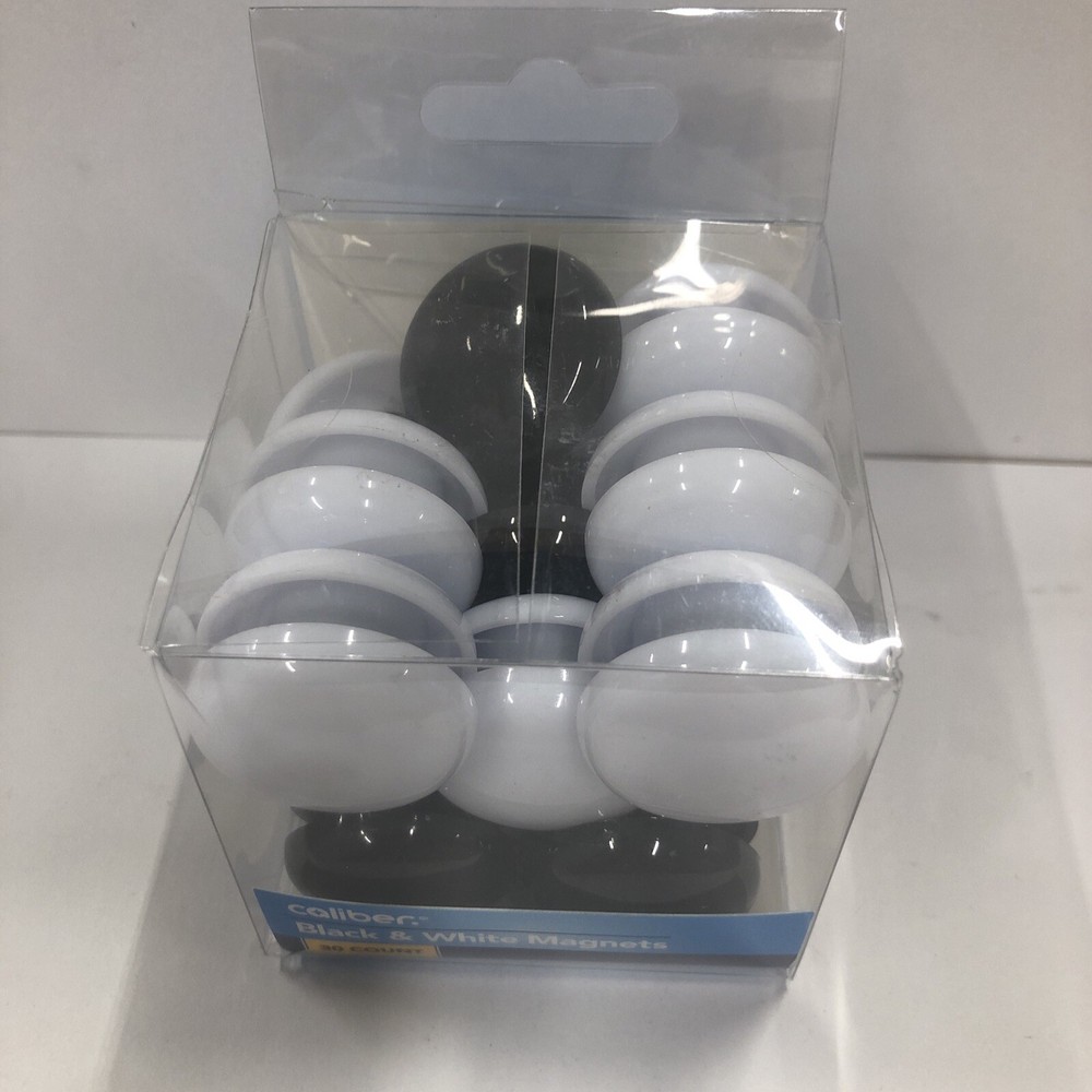 Black & White Magnets 30ct