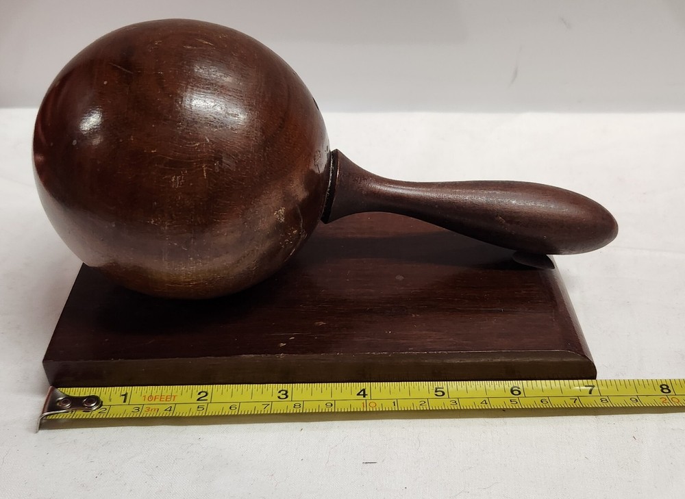 Vintage Solid Wooden Cuban Maracas Bookends