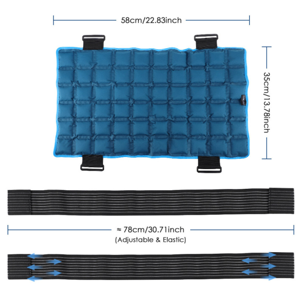 Large Ice Pack for Back - Ice Packs for Injuries Reusable, Cold & Hot Pack Wrap