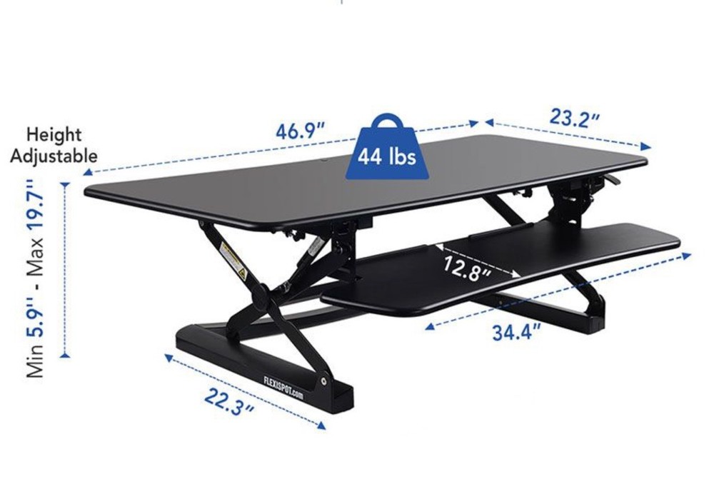 FlexiSpot Computer Riser Model M3-B Black Colour
