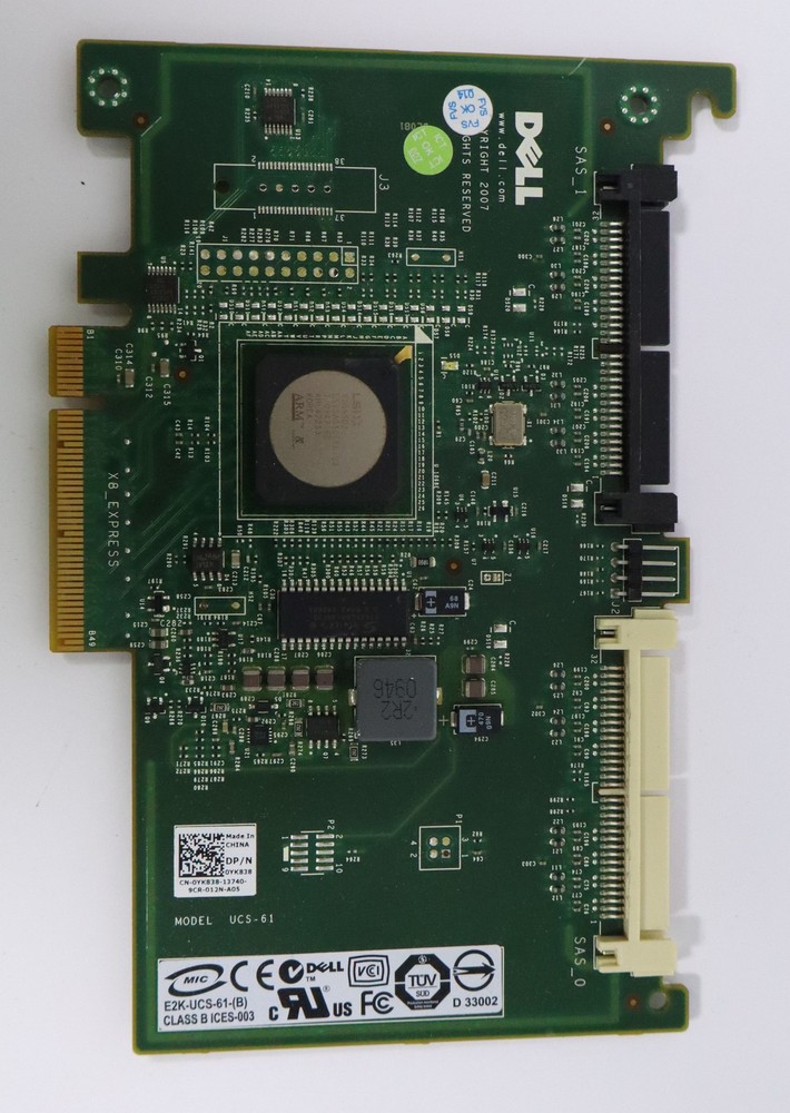 Dell Internal PERC 6/iR SAS/SATA RAID Controller YK838