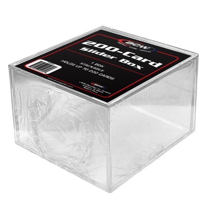 25X BCW 2-Piece Slider Box - 200 Count