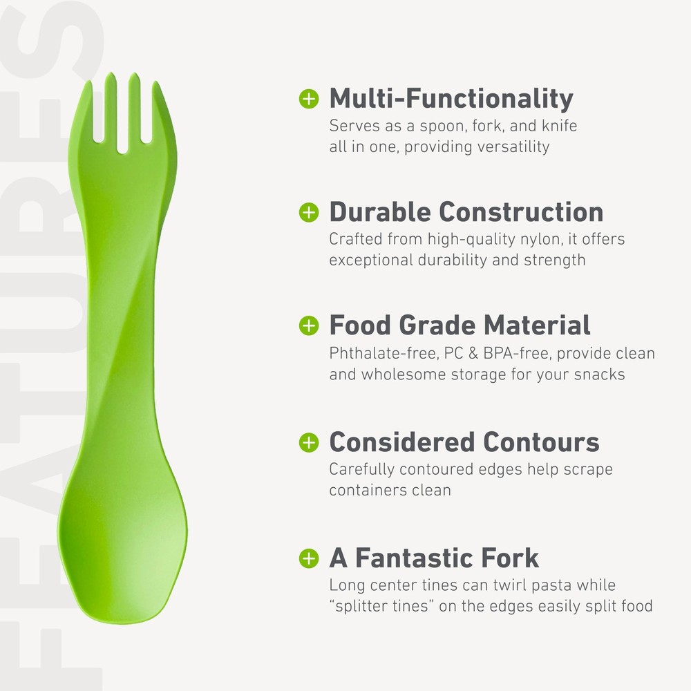 GoBites Uno Mini 3-Pack - Travel & Camping Utensils - Portable & Compact Dini...