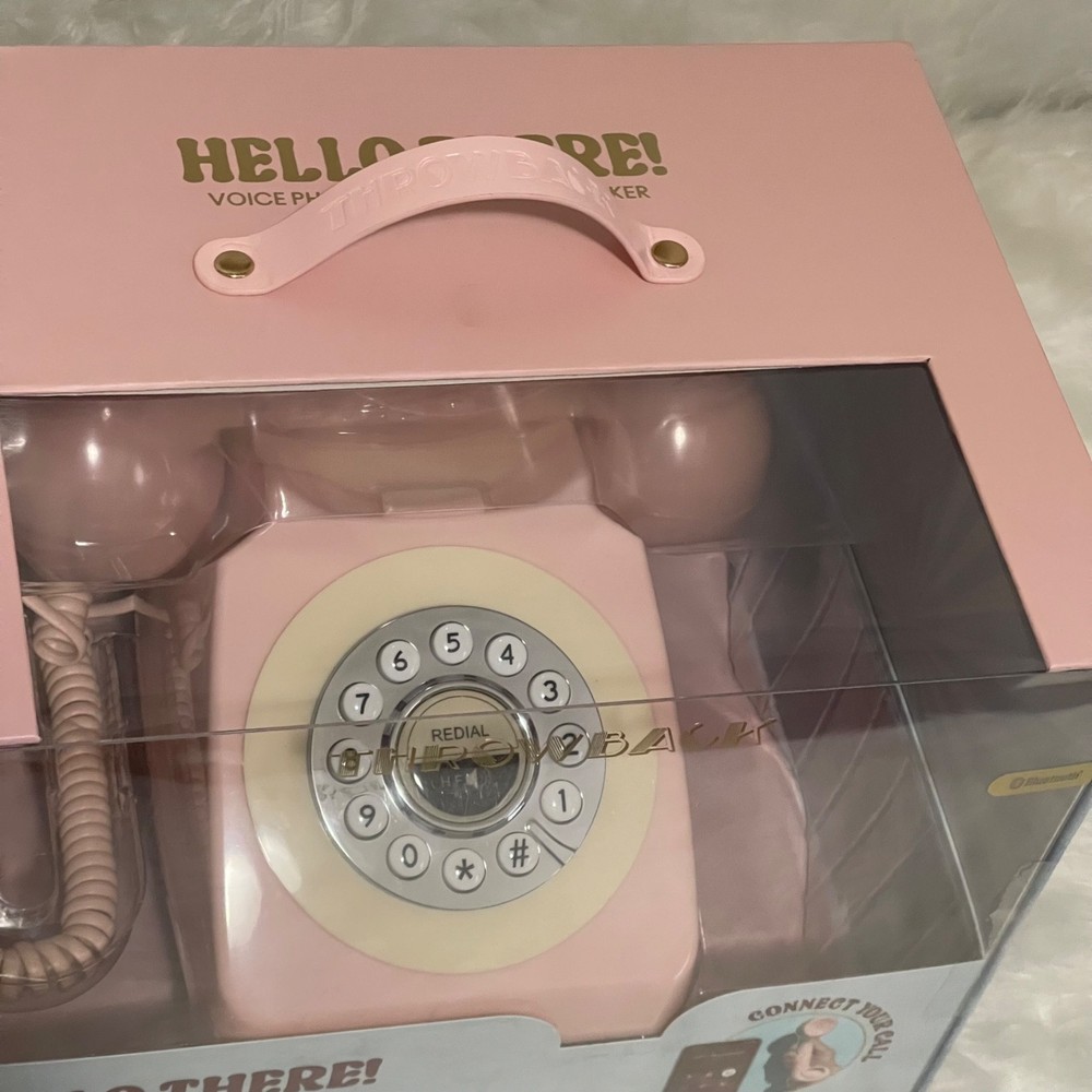 Hello there retro wireless phone speaker bluetooth new
