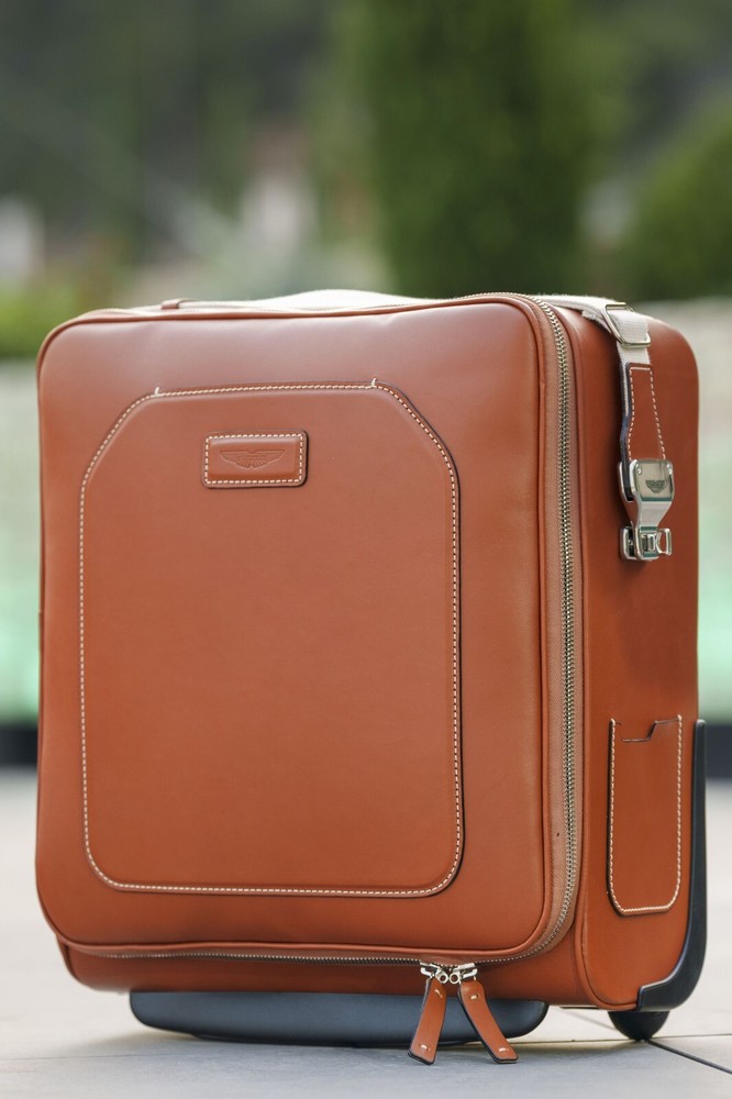 Aston Martin 4 Piece Tan Luggage Set