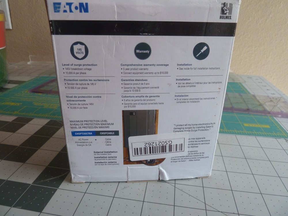 Eaton CHSPCABLE Surge Protection Protects 2 Quad Shield Cables - NEW