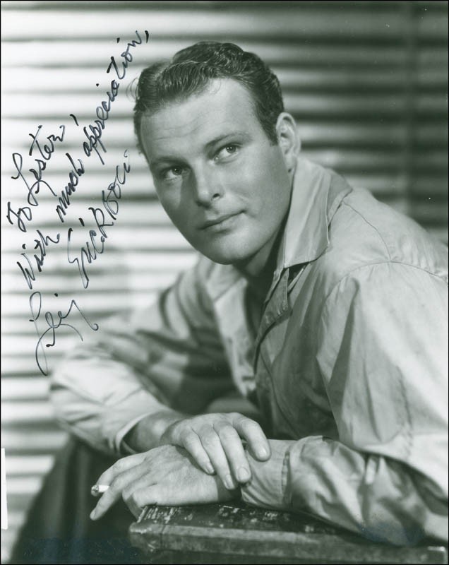 LEIF ERICKSON - INSCRIBED PHOTOGRAPH SIGNED