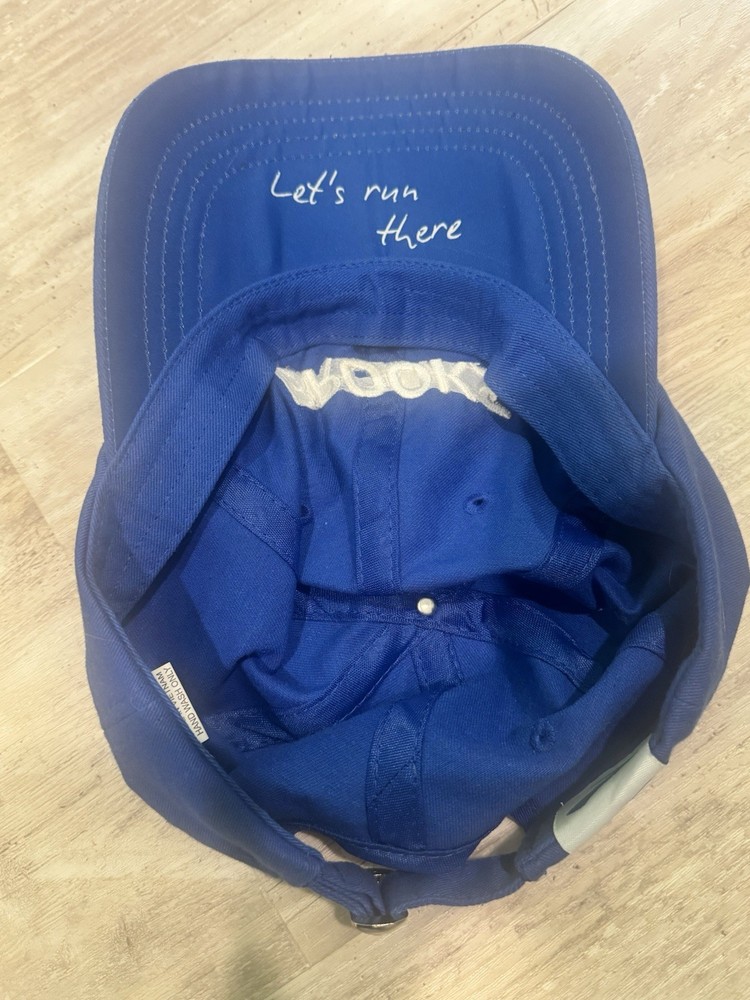 Brooks Running Cap Hat BOCO Gear Cotton Polyester Adjustable Let's Run There