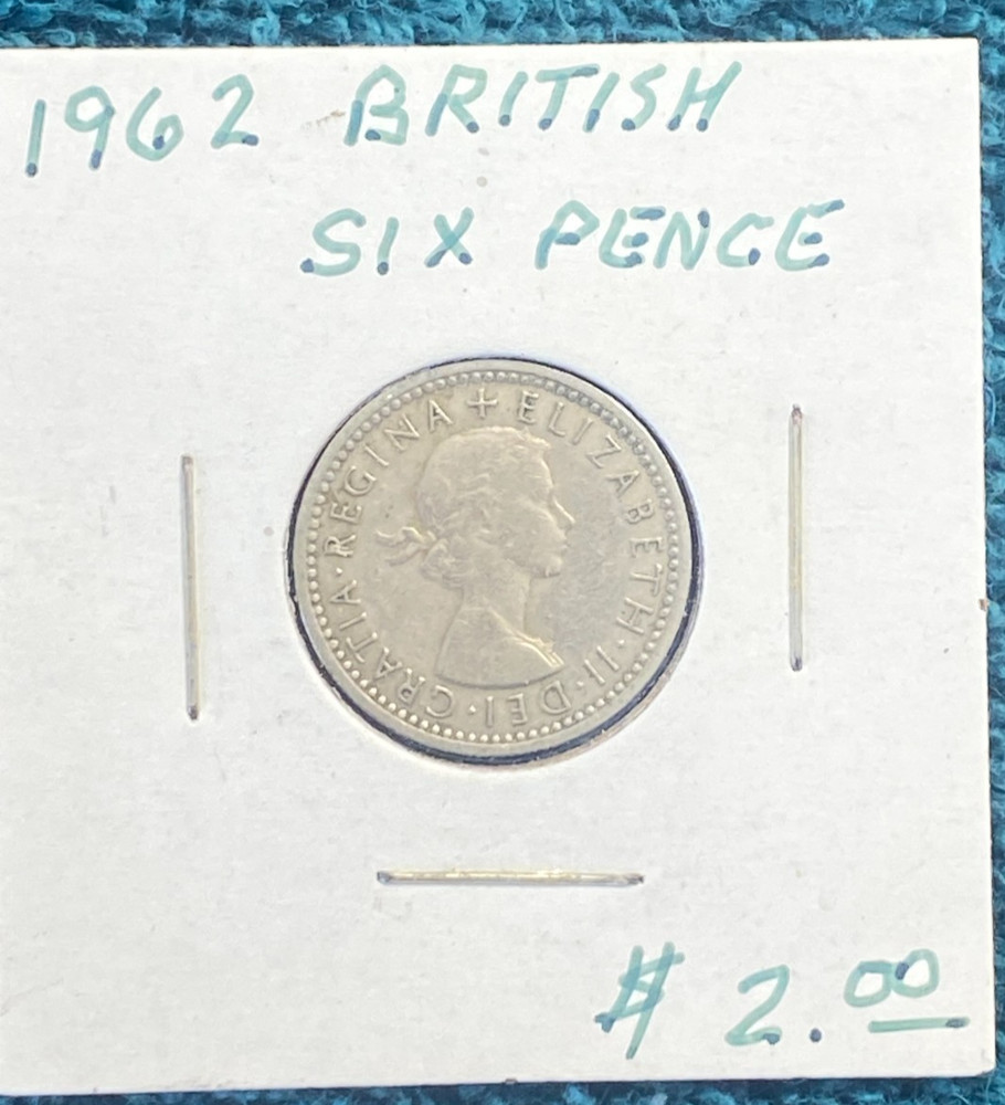 STORAGE UNIT FIND 1962 British Six Pence