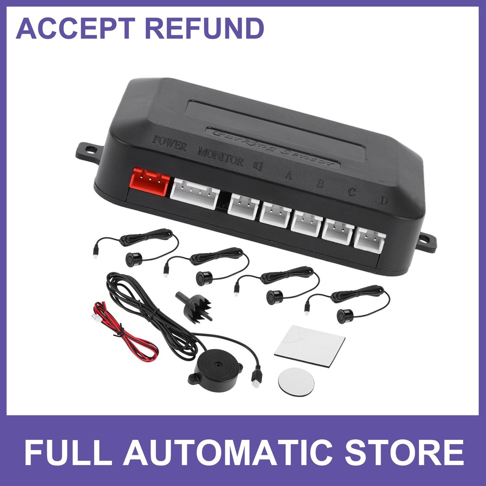 Reverse Backup Radar System Reverse Parking Sensor 4 Pcs Parking Sensor