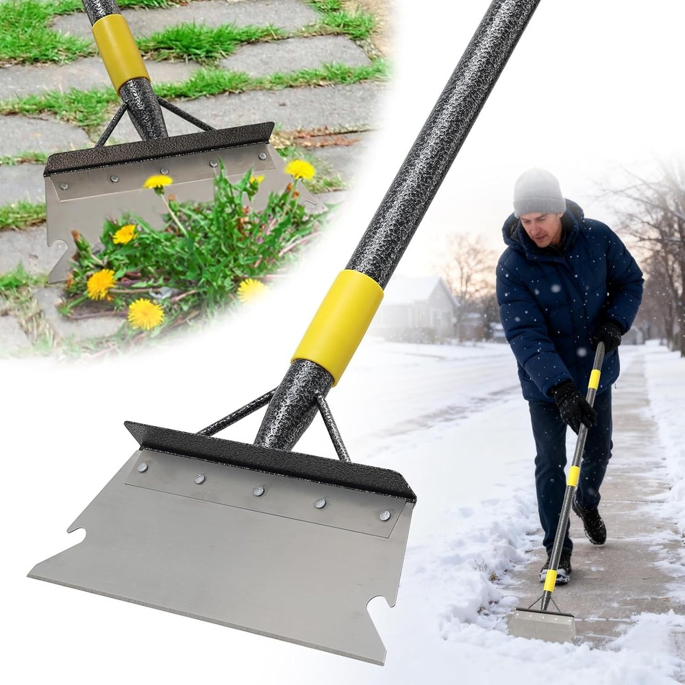 Ice Scraper Long Handle - Snow Removal Tool,Multifunctional Garden Cleaning F