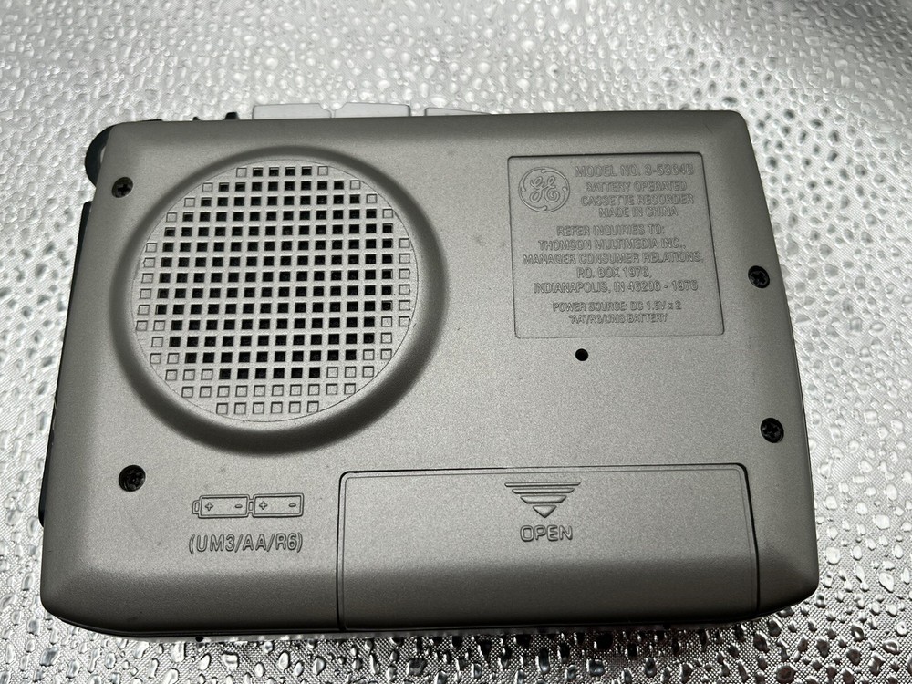 GE General Electric Cassette Recorder Model 3-5364B Working Condition