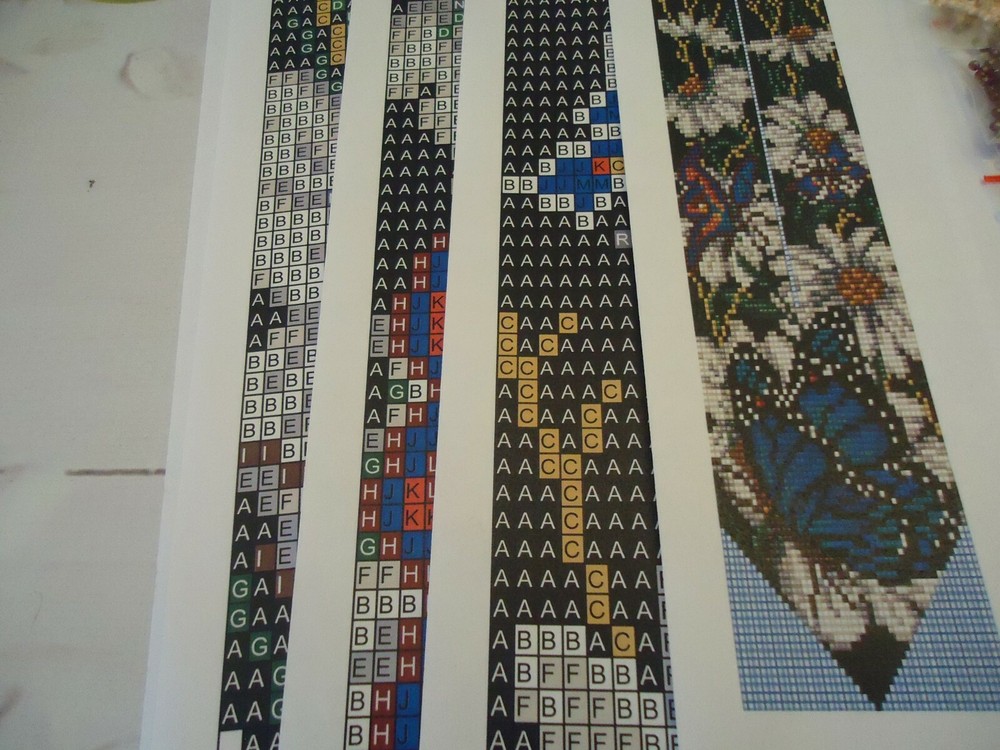 Kit for making a necklace gerdan. Beading Loom Pattern. #B5