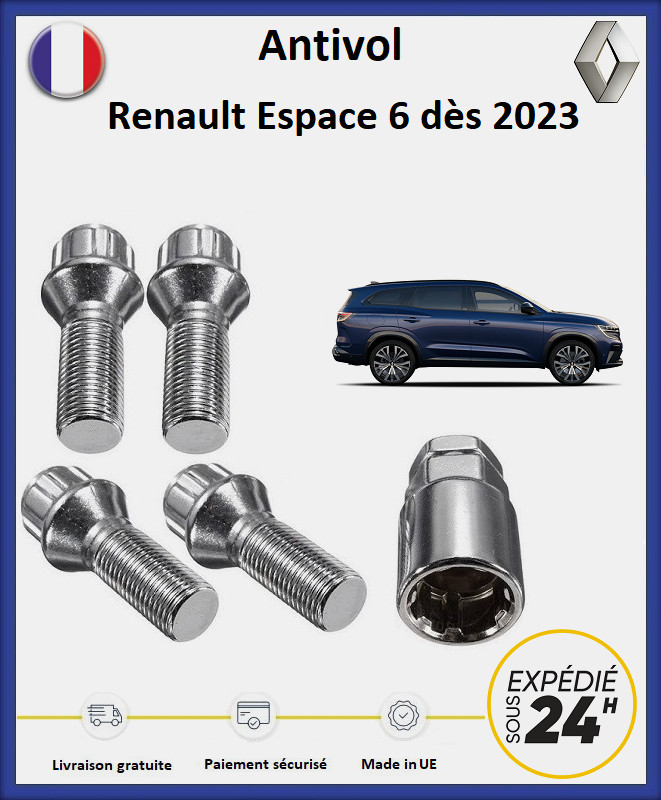 Locking Wheel Nuts Renault Espace 6 from 2023