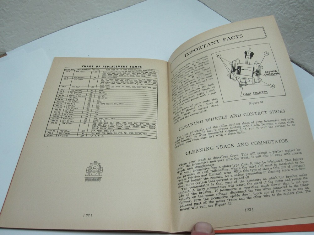 1942 INSTRUCTIONS FOR ASSEMBLING & OPERATING LIONEL TRAINS