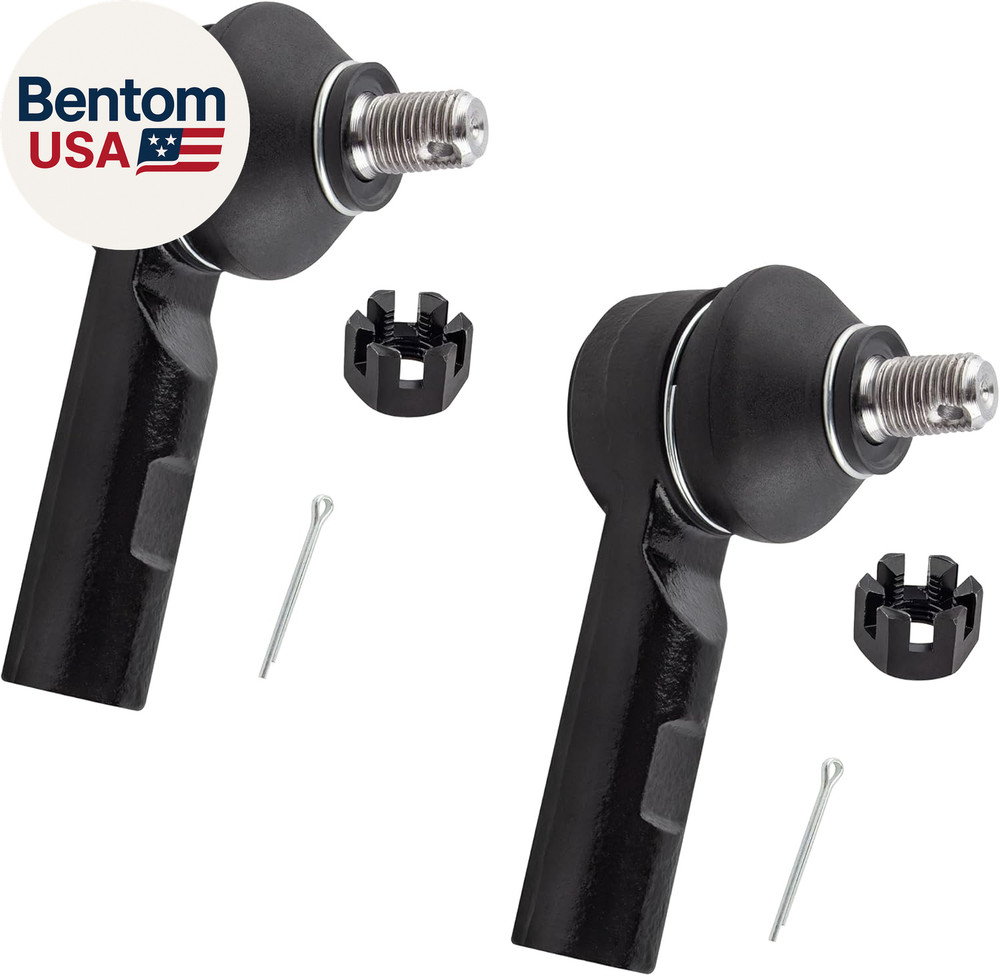 4Pcs Front Inner & Outer Tie Rod End Link Driver & Passenger Side Suspension Kit