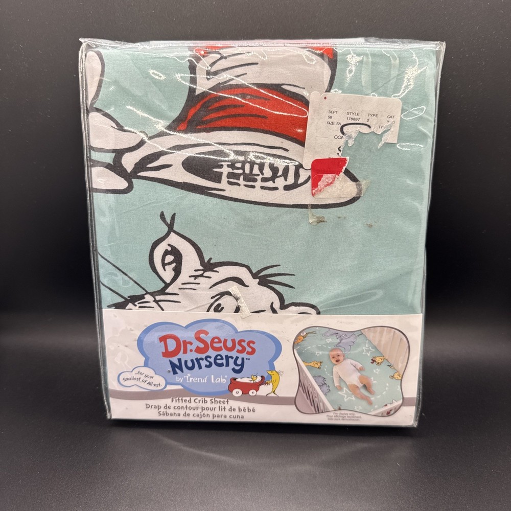 Dr. Seuss Nursery Fitted Crib Sheet 100% Polyester NEW