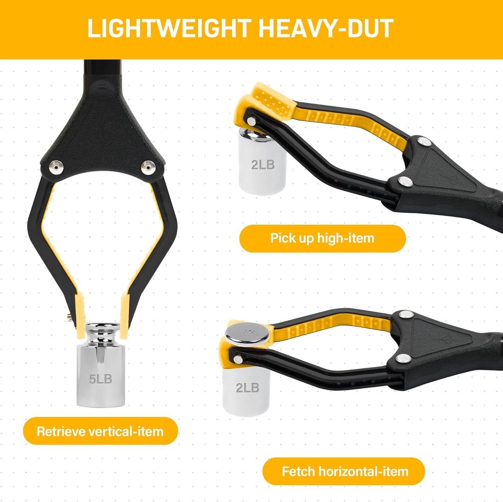 Heavy-Duty Foldable Grabber Reacher with Magnetic Tip for Enhanced Support